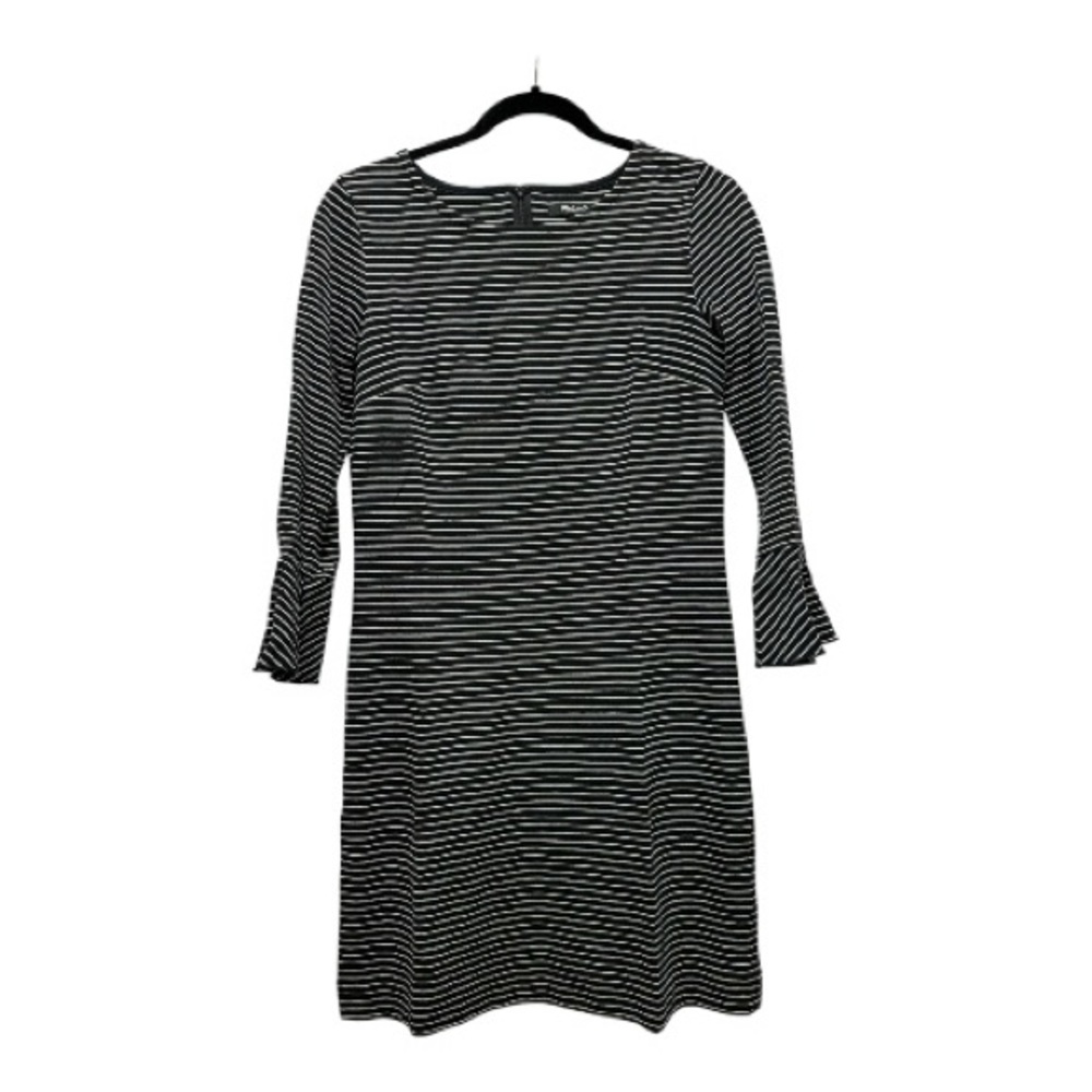Madewell Black and White Long Sleeve Dress
